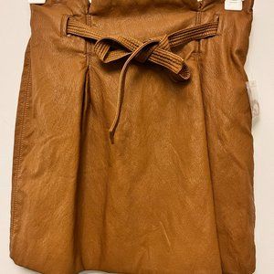 Free People Faux Leather Skirt